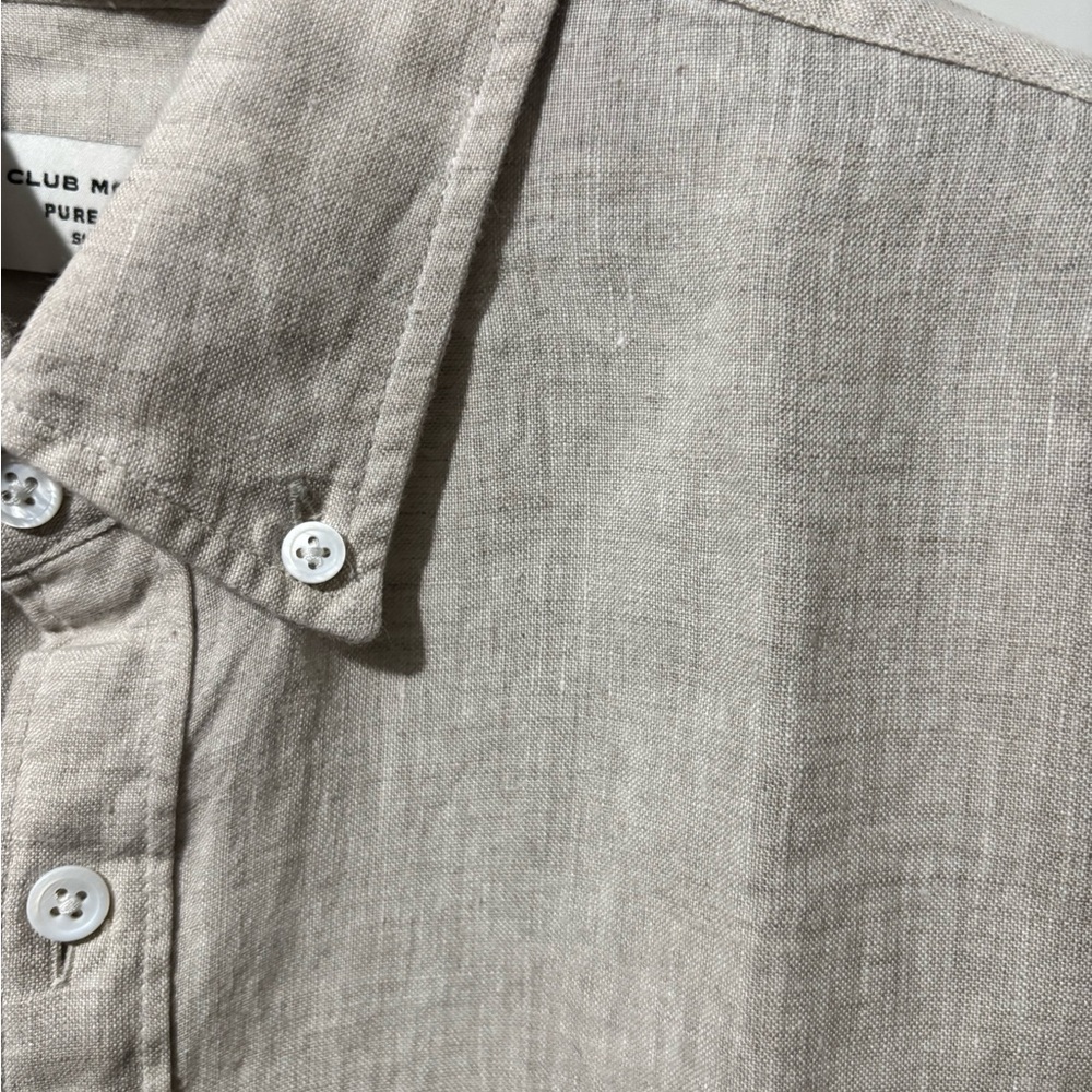 Club Monaco Beige Linen Shirt